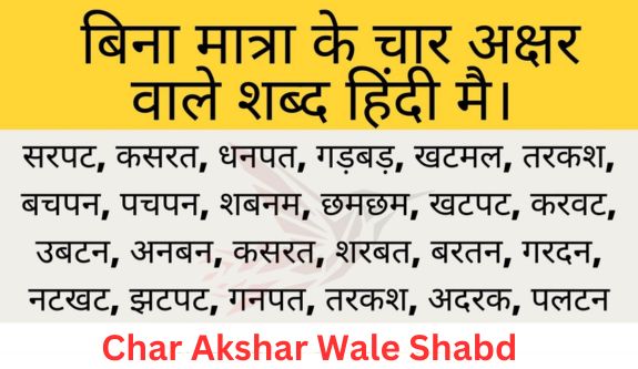 Char Akshar Wale Shabd": Unveiling the Essence of Conciseness in Language